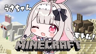 【Minecraft】朝からマイクラ！ウサギはどこだ～～～？？？【Varium/兎ノ花ののち】