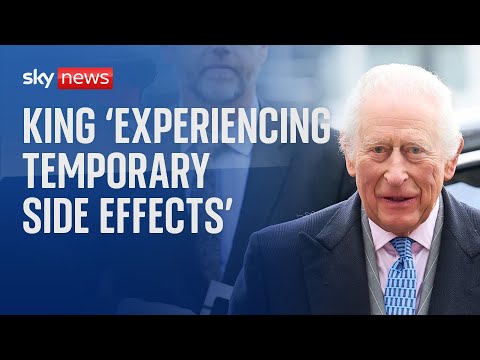 King 'experiencing temporary side effects' from cancer treatment - as palace cancels engagements