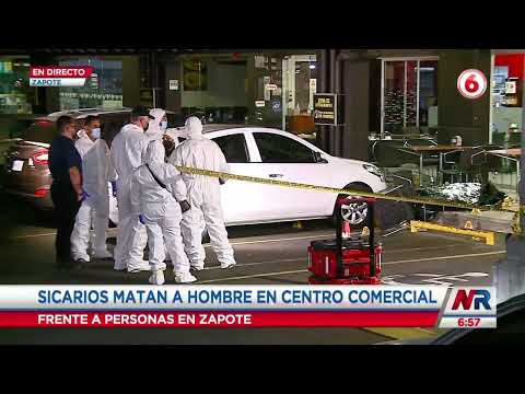 Asesinan a tiros a un hombre en centro comercial en Zapote