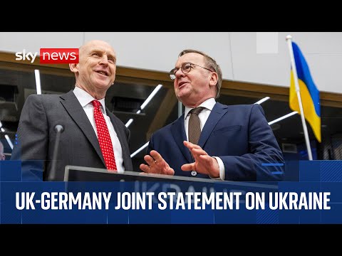 UK and German defence ministers hold Ukraine news conference
