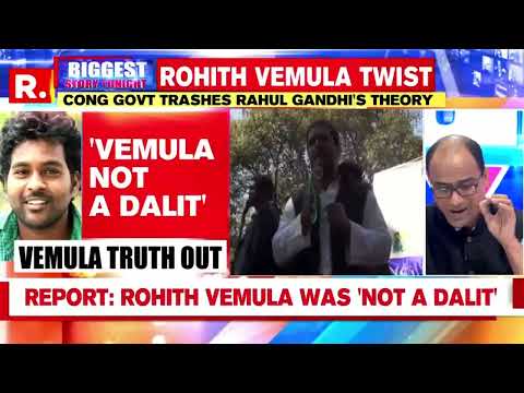 Congress Government Thrashes Out Rahul Gandhi's Theory, Rohith Vemula Case | Biggest Story Tonight