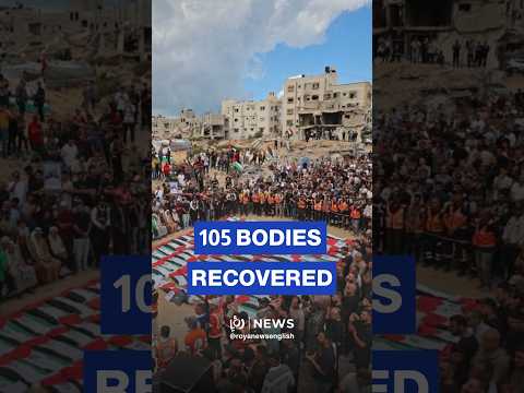 Gaza buries 105 bodies recovered from ‘Israeli’ strike rubble