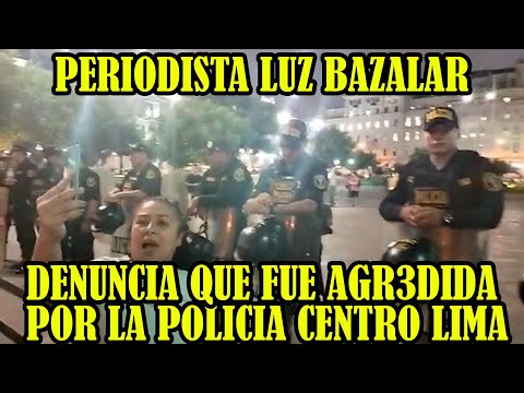 PERIODISTA LUZ BAZALAR DENUNCIARA POLICIAS QUE LO R3PRIMERON EN PLAZA SAN MARTIN DE LA CAPITAL..