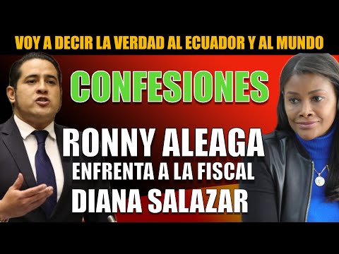 URGENTISIMO: Ronny Aleaga destapa escándalo: Revela 1500 chats con Fiscal Diana Salazar