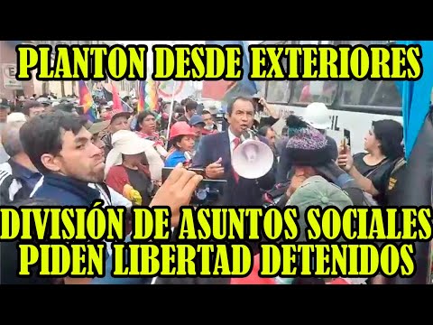 CIENTOS DE MANIFESTANTES LLEGAN HASTA LOS EXTERIORES DIVISIÓN DE ASUNTOS SOCIALES DEL RIMAC ..