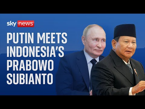 Watch live: Vladimir Putin meets Indonesian Defence Minister and President-elect Prabowo Subianto