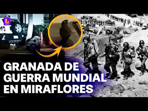 Encuentran granada histórica en basurero de Miraflores: Personal UDEX la desactivó a tiempo