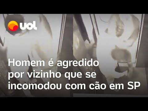 Homem é agredido por vizinho que se incomodou com cão em SP; assista o vídeo