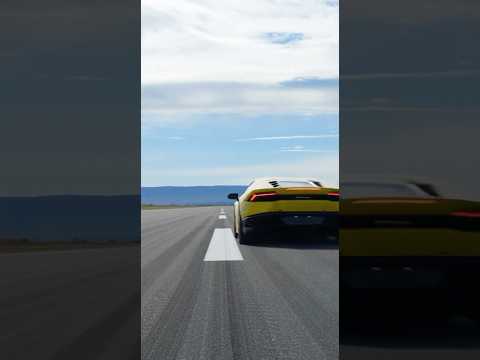 Raced the Lamborghini down the airstrip #lamborghini #lambo #race #airport #ai