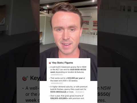 Install a granny flat to boost your income 🏡🙌