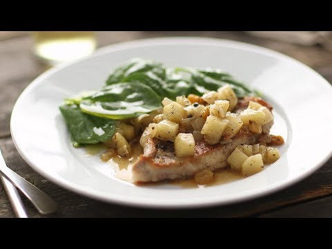 Boneless Pork Chops with Apple Chutney- Everyday Food with Sarah Carey