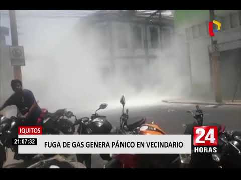 Iquitos: fuga de gas genera pánico en los vecinos