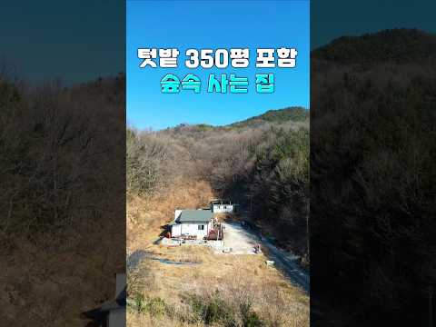 청명한 숲속! 350평 텃밭 포함 귀촌 전원주택 매매 #shorts