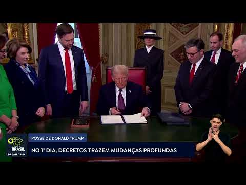 Donald Trump toma posse no segundo mandato como presidente dos EUA