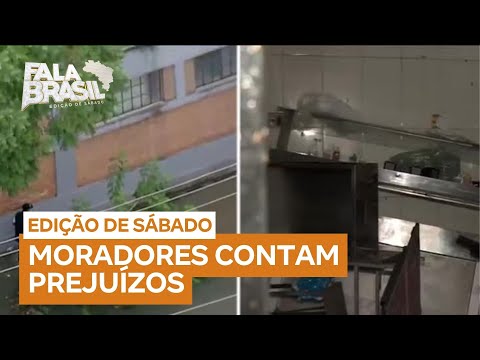 Moradores e comerciantes contabilizam prejuízos após temporal que atingiu São Paulo