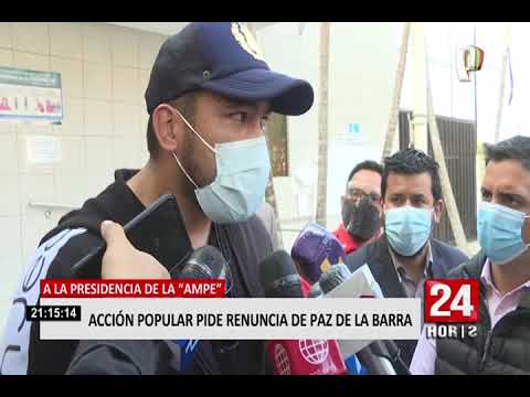 Acción Popular pide que Álvaro Paz de la Barra renuncie a la presidencial de la AMPE