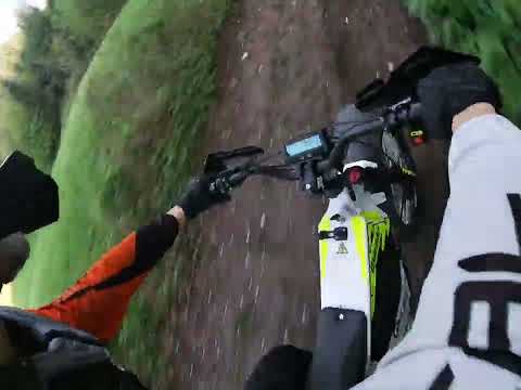 Off-road Ride on the Q140MD Core Race Electric Motorbike