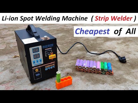 CHEAPEST !!! Spot Welding Machine 800 Amps ( 18650 Nickel Strip Li-ion Battery Tab Welder Review )