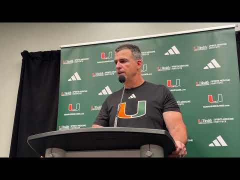 Miami Hurricanes coach Mario Cristobal post-Stanford