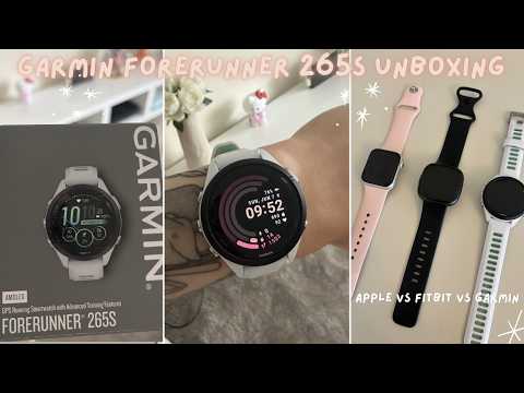 garmin forerunner 265s unboxing 🌷 why i switched from apple watch + fitbit comparison
