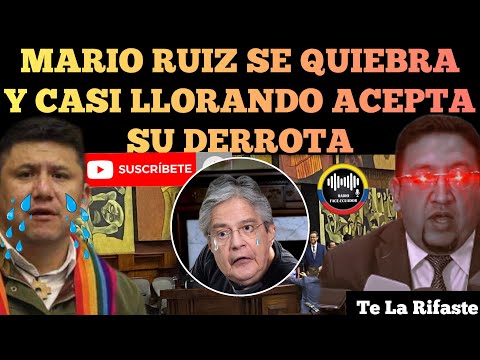 MARIO RUIZ SE QUIEBRA Y CASI LLORANDO ACEPTA SU DERROTA Y TRIUNFO DEL CORREISMO NOTICIAS RFE TV