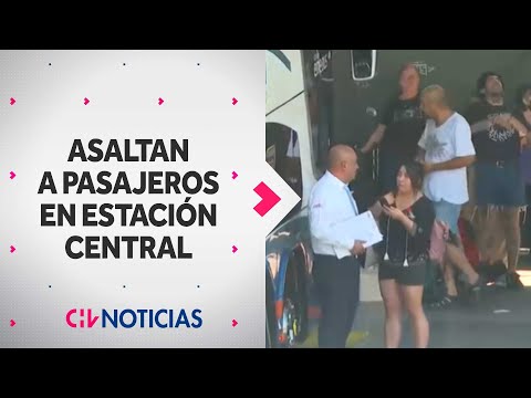 DESCONTROL EN TERMINALES de buses en Estación Central por ataques de delincuentes a pasajeros