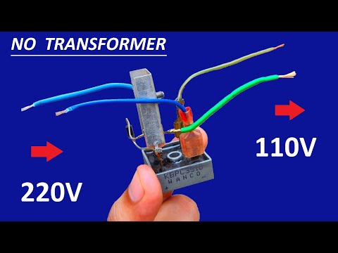 How to Make 220V AC to 110V DC Motor Supply Circuit without Transformer