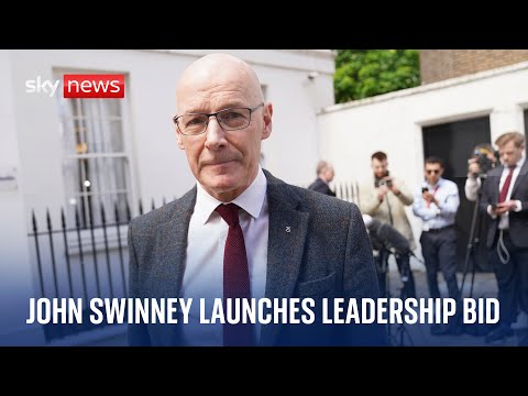 John Swinney announces campaign to be Scotland's first minister and SNP leader for a second time