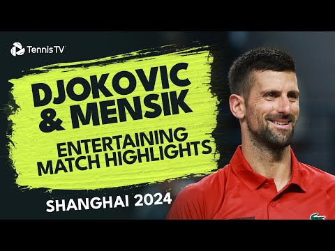 Novak Djokovic vs Jakub Mensik Thrilling Quarter-Final Highlights | Shanghai 2024