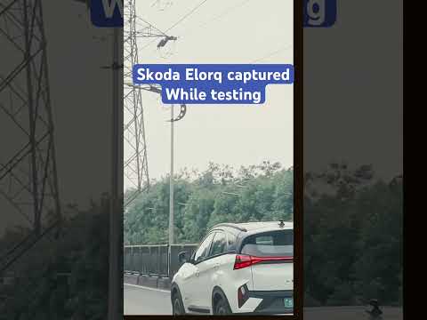 Skoda Elorq captured while testing #cars #pune #automobile #sale #electric