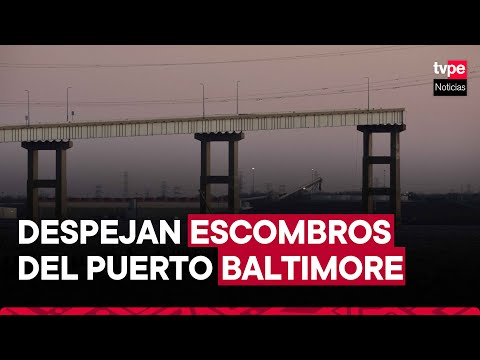 EEUU: Despejar escombros para reabrir el puerto de Baltimore, una tarea compleja