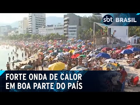 Onda de calor toma conta de boa parte do país | SBT Brasil (16/03/24)