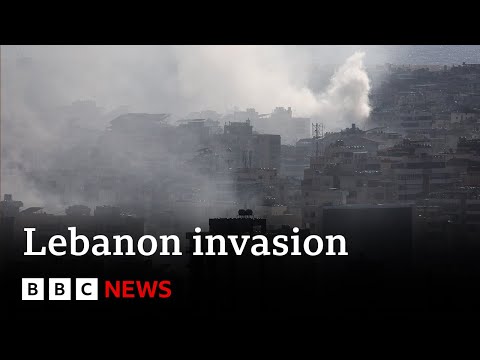 Israel and Hezbollah fight on the ground in Lebanon after Israeli invasion | BBC News