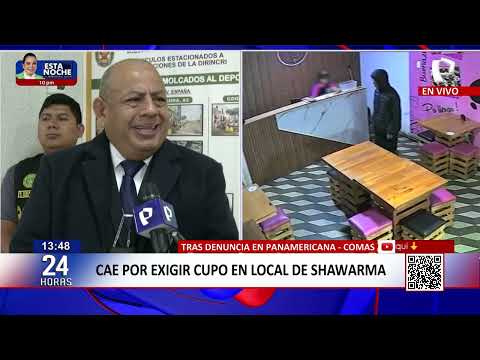 Tras denuncia de Panamericana: cae por exigir cupo en local de shawarma en Comas