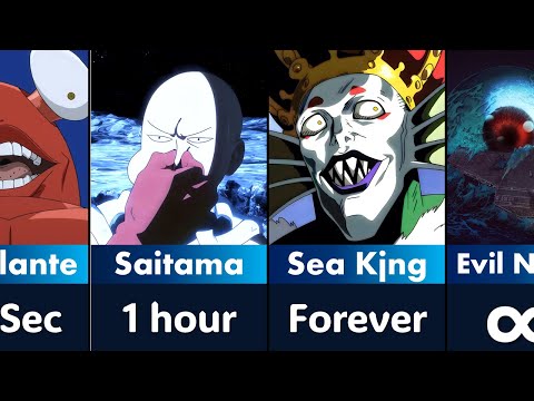 How long One Punch Man characters can Survive Underwater