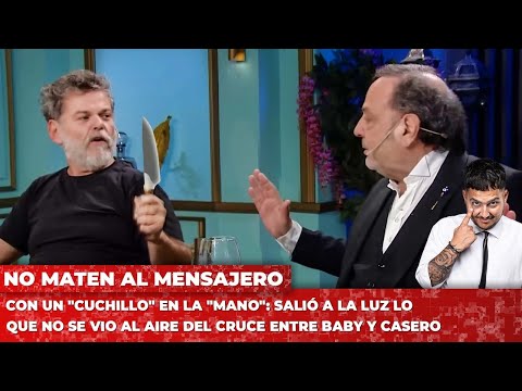 Con un cuchillo en la mano: salió a la luz lo que no se vio al aire del cruce entre Baby y Casero