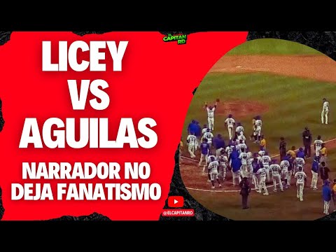 Pleito de Águilas y Licey es algo normal pero narrador fanático motiva al oreo