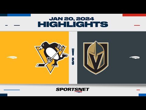 NHL Highlights | Penguins vs. Golden Knights - January 20, 2024