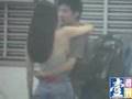 Zhang ZiYi kissing her bf in Hongkong