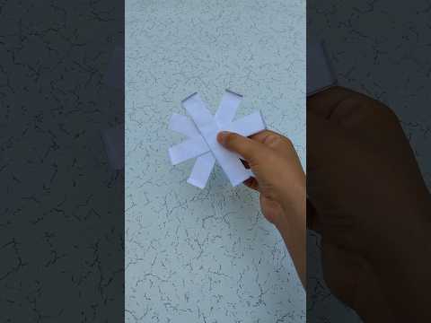 EASY PAPER BOOMERANG | HOW TO MAKE A 8 POINTED PAPER BOOMERANG #SHORTS #VIRAL #PAPERBOOMERANG