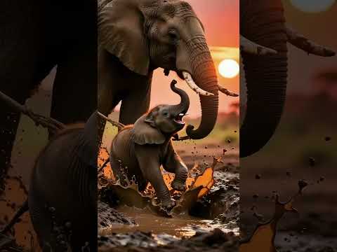 Baby Elephant Gets Helped#animal #wow #shorts#rescue #animals #wildlifedocumentary #elephant