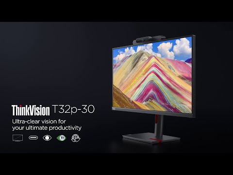 Lenovo ThinkVision T32p-30 Monitor: Ultra-clear vison for your ultimate productivity