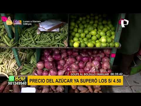 Amarga noticia: El kilo de azúcar sobrepasa los S/ 4.00 en mercados de Lima