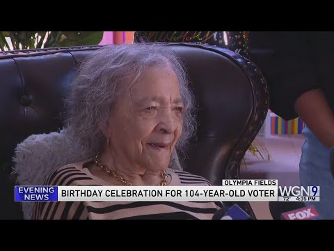 Illinois woman celebrates her 104th birthday by registering to vote