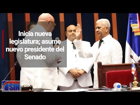 Inicia nueva legislatura; asume nuevo presidente del Senado