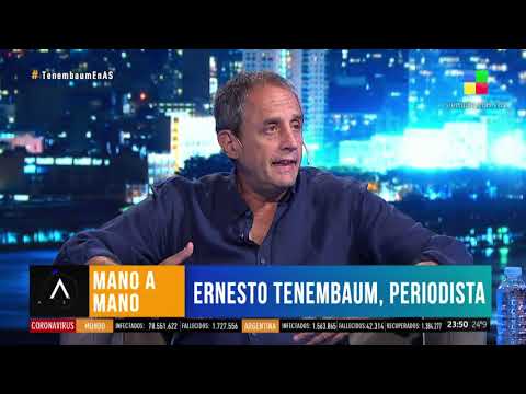 El periodista Ernesto Tenembaum mano a mano con Luis Novaresio