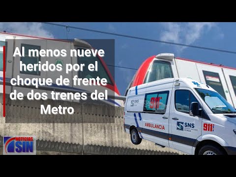 Al menos nueve heridos por el choque de frente de dos trenes del Metro