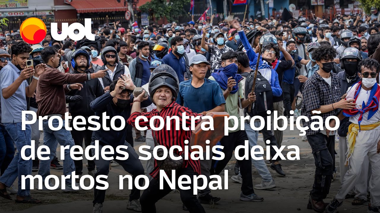 Protesto contra proibição de redes sociais deixa mortos no Nepal
