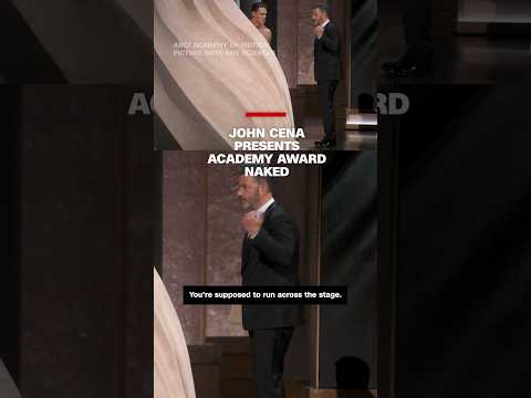 John Cena presents Acadamy Award naked
