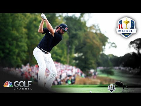 Cam Young, Matt Fitzpatrick shine on Hole 8 at Bethpage Black on Ryder Cup Day 2 | Golf Channel